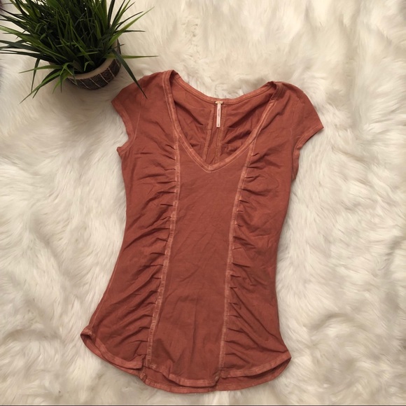 Free People Tops - Free People Orange tee size S